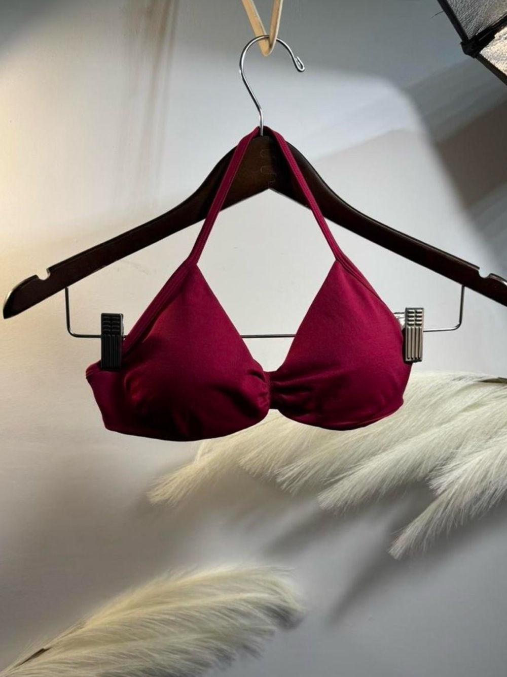 (#57) Women’s Halter Bralette - Burgundy